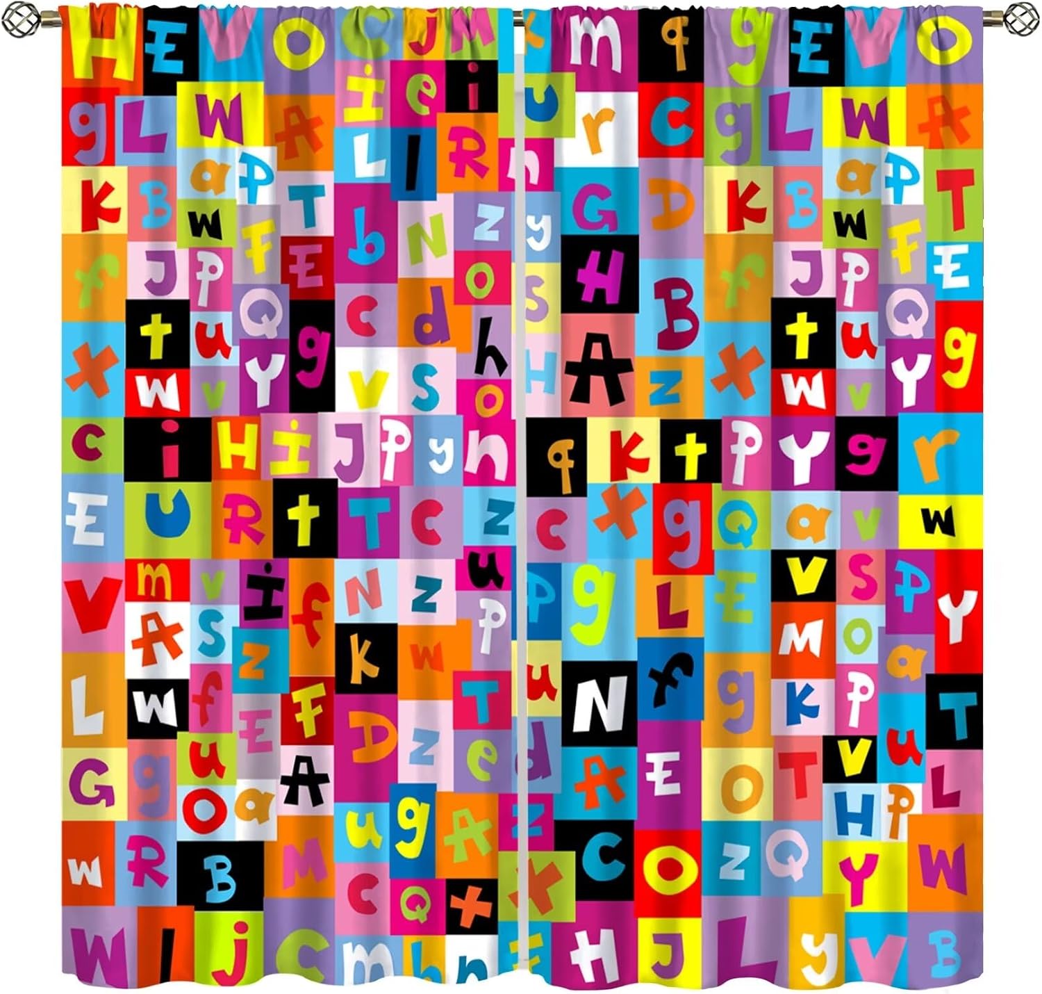 Multicolor ABC Block Curtain P - đánh giá và giá Abc Kids Early Education