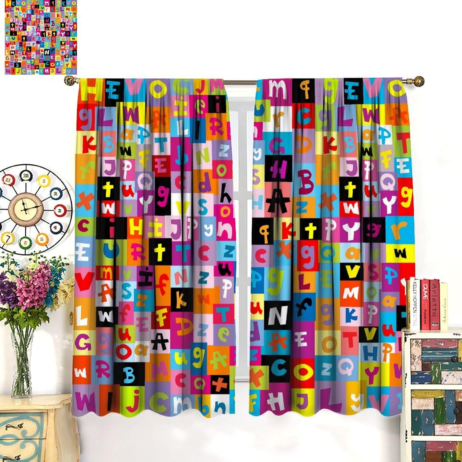 Multicolor ABC Block Curtain P - đánh giá và giá Abc Kids Early Education