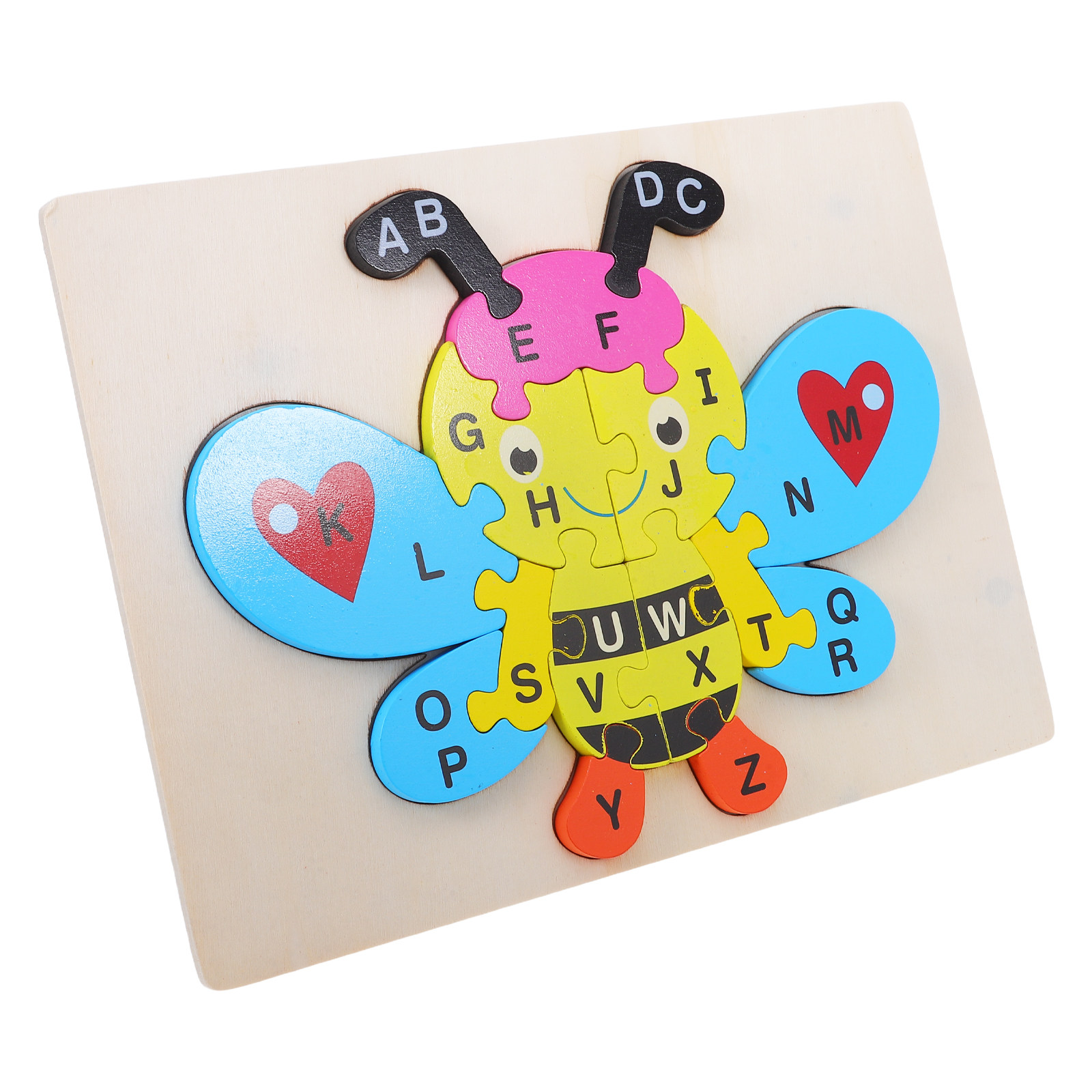 1Set Wooden Abc Puzzle Bee Sha - đánh giá và giá Abc Kids Early Education