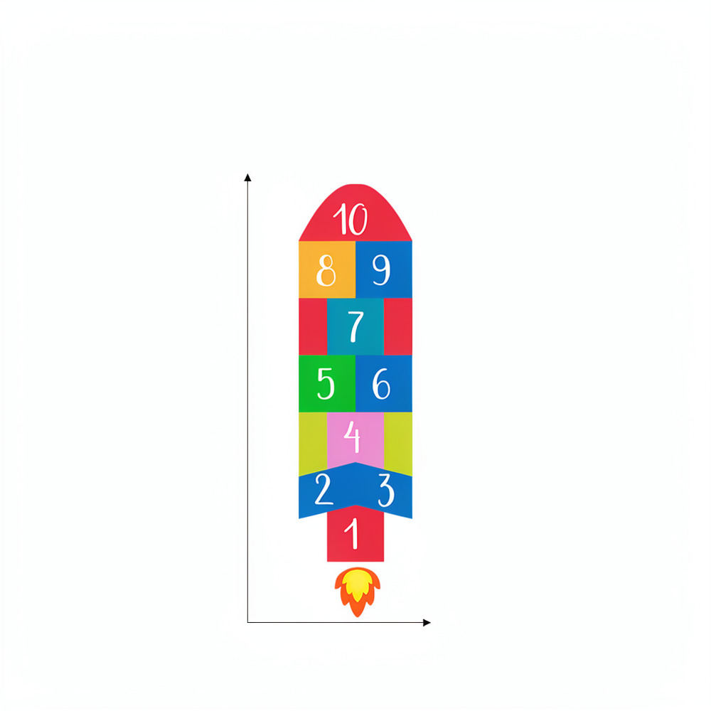 Creative Rocket Hopscotch Wall - đánh giá và giá Kids Education Activities